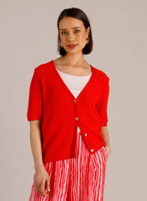 Load image into Gallery viewer, Yest - Indiria Essential Cardigan (Hot Red)