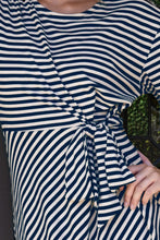 Load image into Gallery viewer, Curate by Trelise Cooper - Stripe Right Dress (Navy Stripe)