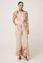 Load image into Gallery viewer, Once Was - CALANTHA COTTON SILK RUCHED SLEEVE SHIRT (Golden Promenade)