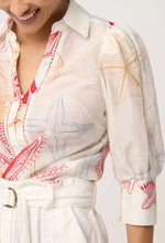 Load image into Gallery viewer, Once Was - GWEN COTTON SILK LACE TRIM SHIRT
