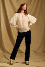 Load image into Gallery viewer, One Collective - Straight leg velvet trouser (Navy)