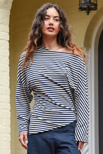 Load image into Gallery viewer, Curate by Trelise Cooper - Double Agent Top (Navy Stripe)
