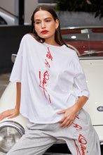 Load image into Gallery viewer, M.A Dainty - Branded Peony Top (White)
