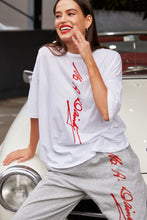 Load image into Gallery viewer, M.A Dainty - Branded Peony Top (White)
