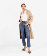 Load image into Gallery viewer, Ibana - Calesta Leather Trench Coat (Beige)
