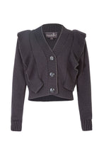 Load image into Gallery viewer, Curate by Trelise Cooper - RUFF ON YOU Cardigan (Black)
