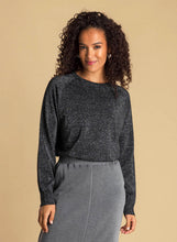 Load image into Gallery viewer, Ivy Beau - Ashley Top (Black and Silver)
