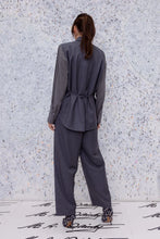 Load image into Gallery viewer, M.A Dainty - Adele Pants (Grey/Beige Stripe)
