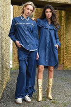 Load image into Gallery viewer, Coop by Trelise Cooper - Ruffle 'N' Roll Dress (Indigo)
