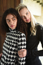 Load image into Gallery viewer, COOP By Trelise Cooper - Heart Work Top (Black and Cream)
