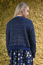 Load image into Gallery viewer, Coop by Trelise Cooper - Shine of the Times Cardigan (Navy &amp; Gold)
