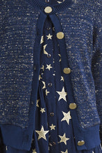 Load image into Gallery viewer, Coop by Trelise Cooper - Shine of the Times Cardigan (Navy &amp; Gold)

