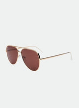 Load image into Gallery viewer, OTRA Sunglasses - Era - ( Gold/ Smokey Brown (ERA-GLDSBRN-697)
