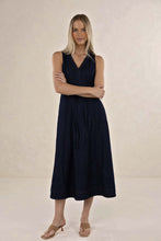 Load image into Gallery viewer, Humidity - Ivy Denim Midi Dress (Dark Blue)
