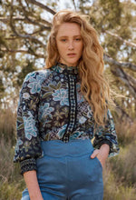 Load image into Gallery viewer, Once Was - KNOX COTTON SILK SHIRT IN DAHLIA FIELDS
