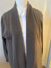 Load image into Gallery viewer, Bridge and Lord - Long Line Cable and Rim Trim Cardi Mocha
