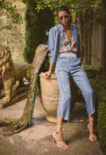 Load image into Gallery viewer, Once Was - ASTRA TENCEL HIGH WAIST PANT IN BLUE ASH
