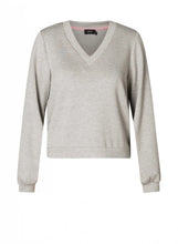Load image into Gallery viewer, Yest - Blanka V neck top (light grey)

