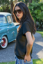 Load image into Gallery viewer, Coop by Trelise Cooper - CALM YOUR PALM T-Shirt (black)
