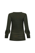 Load image into Gallery viewer, Loobies Story - Aston Ruffle Top (Soft Olive)
