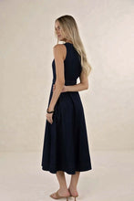 Load image into Gallery viewer, Humidity - Ivy Denim Midi Dress (Dark Blue)
