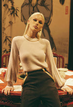 Load image into Gallery viewer, Once Was - MERIDIAN MERINO WOOL BLEND KNIT TOP IN BAMBOO

