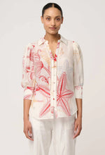Load image into Gallery viewer, Once Was - GWEN COTTON SILK LACE TRIM SHIRT

