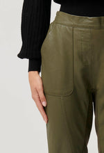 Load image into Gallery viewer, Once Was - Sylvan Leather Jogger in Moss

