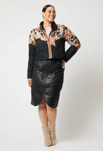 Load image into Gallery viewer, Once Was - EMPRESS CUPRO VISCOSE BOMBER JACKET IN DRAGON FLOWER
