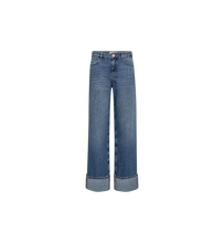 Load image into Gallery viewer, Mos Mosh - Dara Turn-Up Jeans (Mid Blue)
