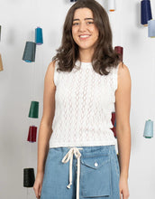 Load image into Gallery viewer, M.A Dainty - Violet Tank (White)
